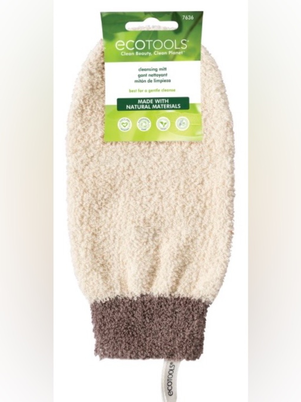 NEW✨ecotools bath & shower cleansing mitt in grey